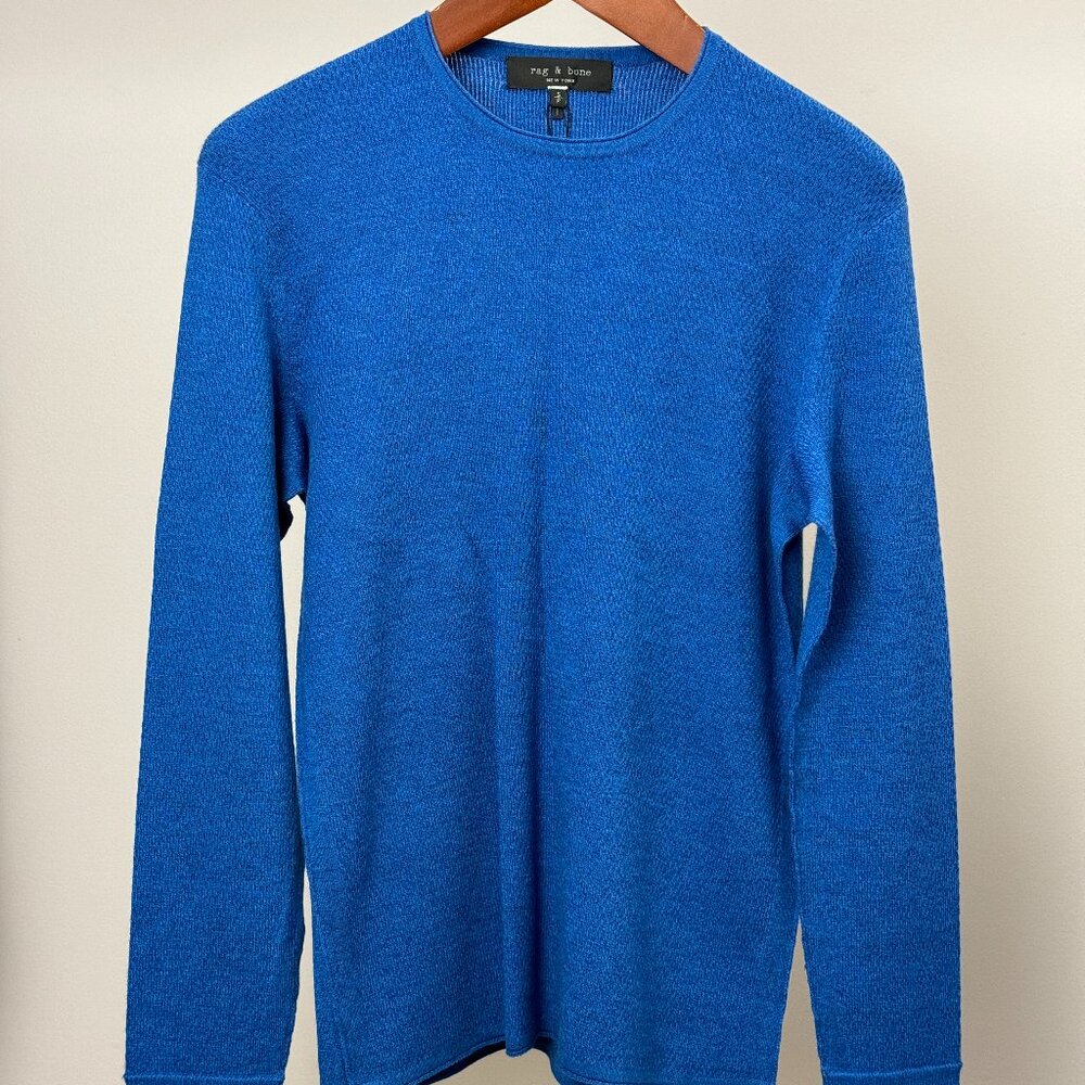 BNWT Rag & Bone New York GREGORY CREW merino wool crewneck sweater